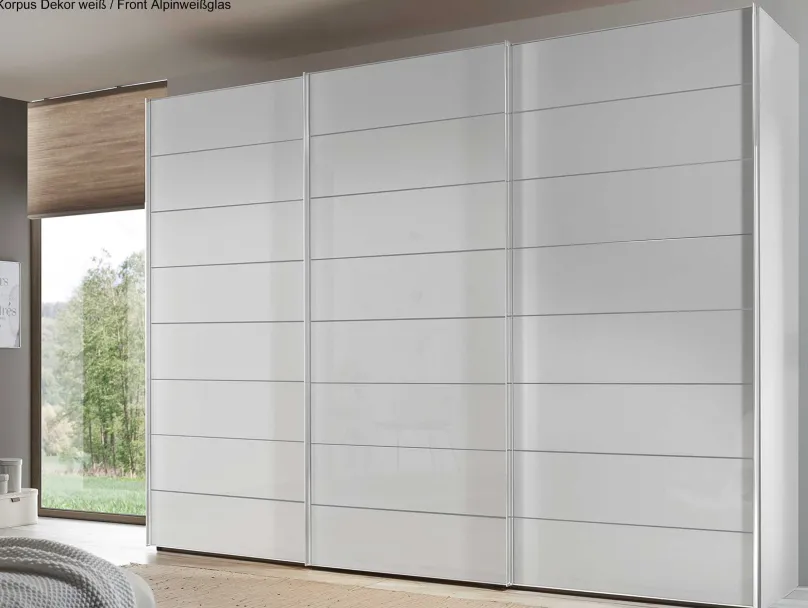 Staud Möbel GmbH & Co.KG Sonate Como Glas Schwebetürenschrank 3m Hot