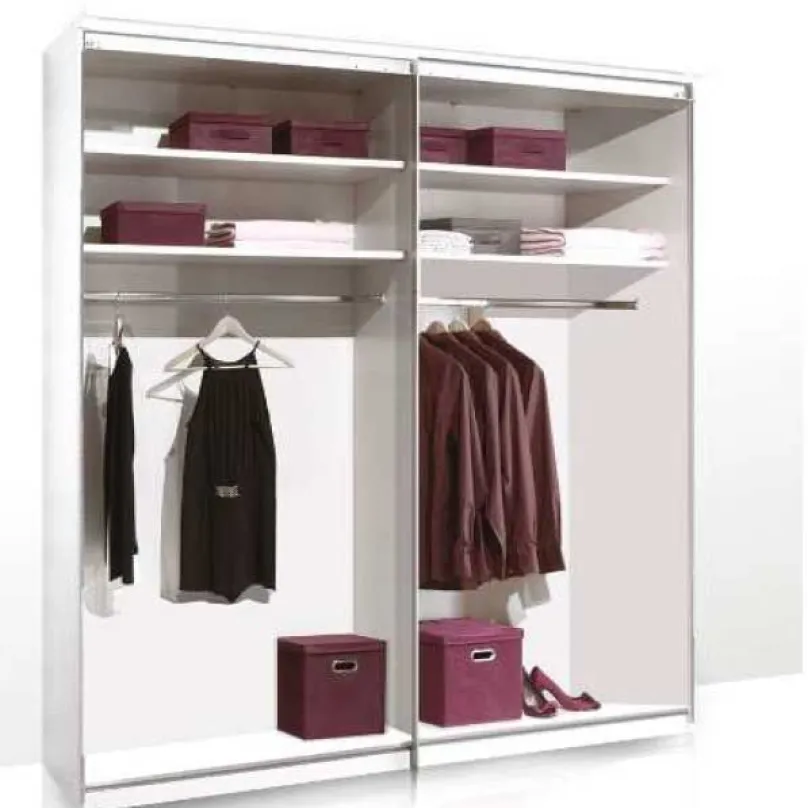 Staud Möbel GmbH & Co.KG Sonate Como Kleiderschrank Glasfront B200 cm
