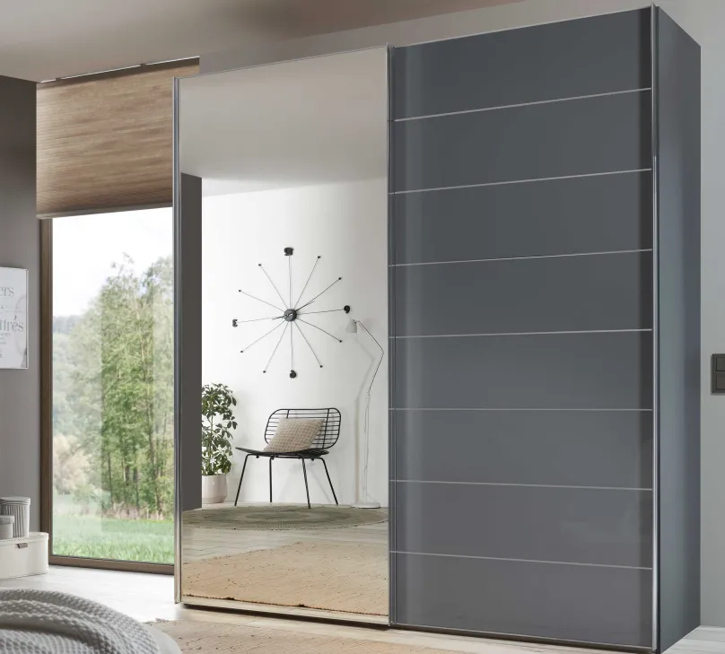 Staud Möbel GmbH & Co.KG Sonate Como Kleiderschrank mit Spiegel B225 cm New
