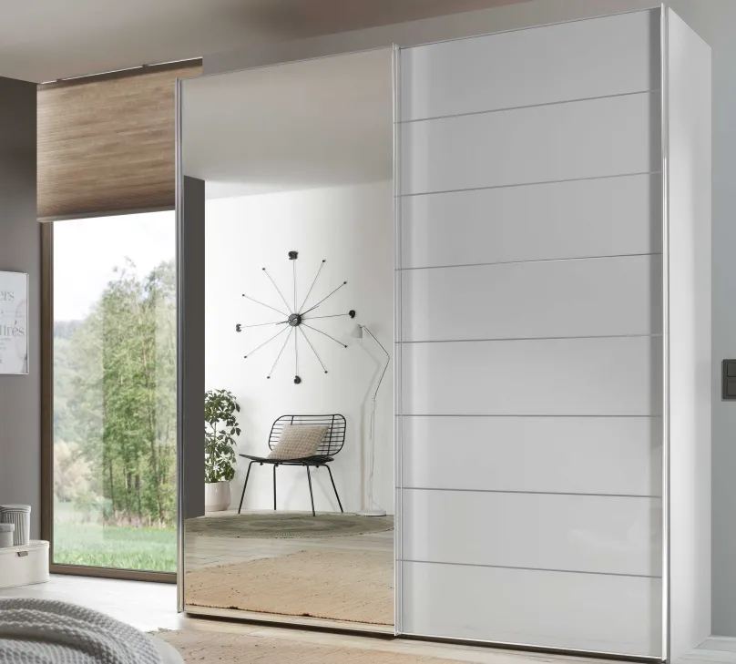 Staud Möbel GmbH & Co.KG Sonate Como Schwebetürenschrank mit Spiegel B167 cm
