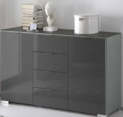 Staud Möbel GmbH & Co.KG Sonate Kommode mit Glas Hot
