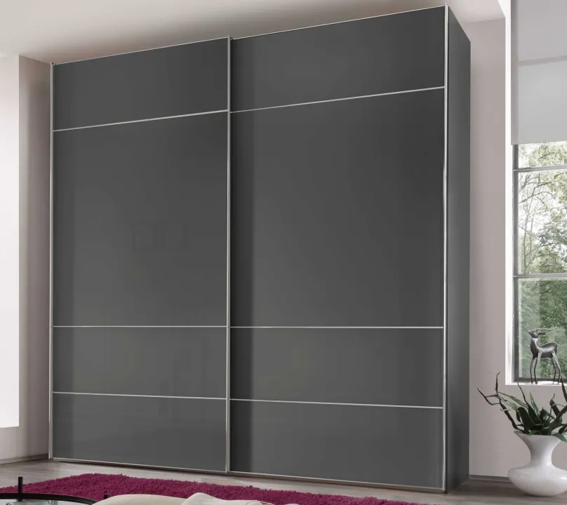 Staud Möbel GmbH & Co.KG Sonate Lucca Kleiderschrank mit Glastüren B167 cm Clearance