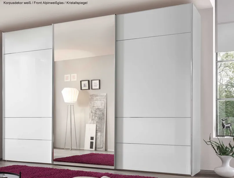 Staud Möbel GmbH & Co.KG Sonate Lucca Schwebetürenschrank Spiegeltüren B373 cm