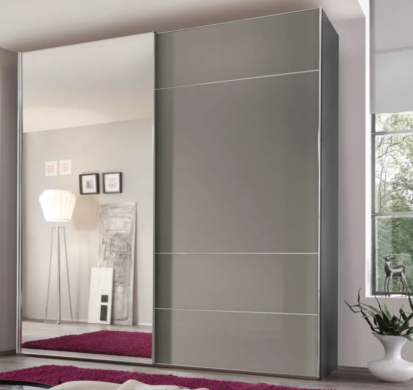 Staud Möbel GmbH & Co.KG Sonate Lucca Schwebetürenschrank mit Spiegel 200 cm breit