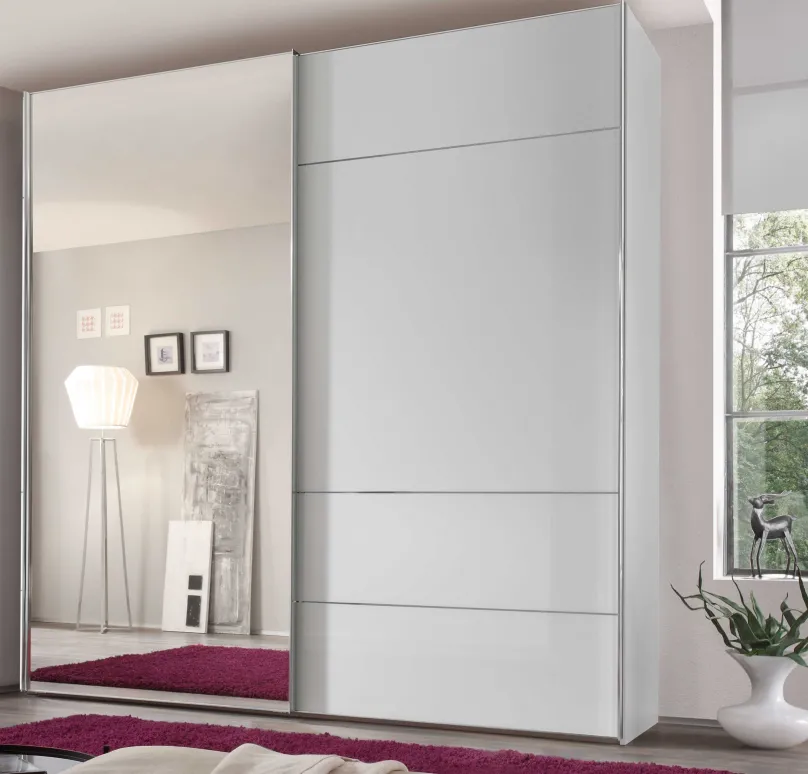 Staud Möbel GmbH & Co.KG Sonate Lucca Schwebetürenschrank mit Spiegel 200 cm breit