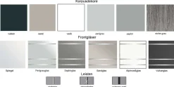 Staud Möbel GmbH & Co.KG Sonate Lucca 3türiger Kleiderschrank mit Spiegel Discount