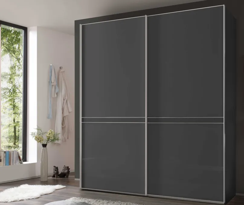 Staud Möbel GmbH & Co.KG Sonate Pesaro Kleiderschrank mit Glastüren B167 cm Outlet