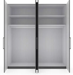Wiemann Möbel Split Kleiderschrank Glas durchsichtig Hot