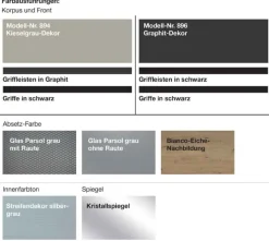 Wiemann Möbel Split Kleiderschrank Parsolglas