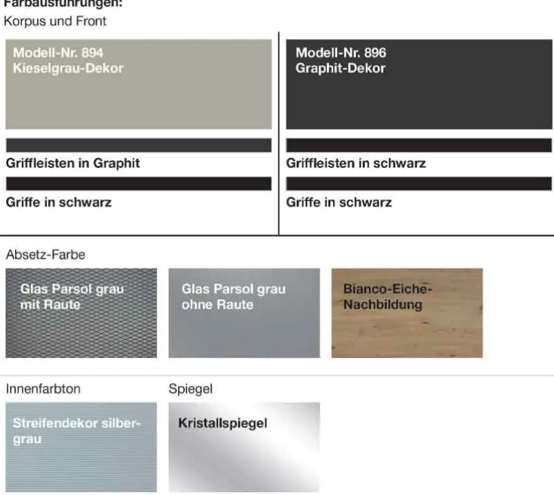 Wiemann Möbel Split Kleiderschrank Parsolglas