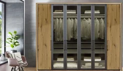 Wiemann Möbel Split Kleiderschrank Parsolglas