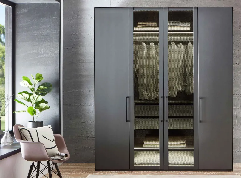 Wiemann Möbel Split Kleiderschrank Parsolglas