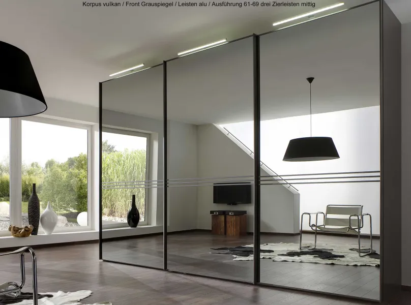 Staud Möbel GmbH & Co.KG Staud Schwebetürenschrank Sinfonie Plus Glasfront Hot