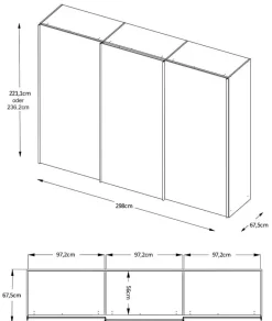 Staud Möbel GmbH & Co.KG Staud Sinfonie Plus Schwebetürenschrank Sale