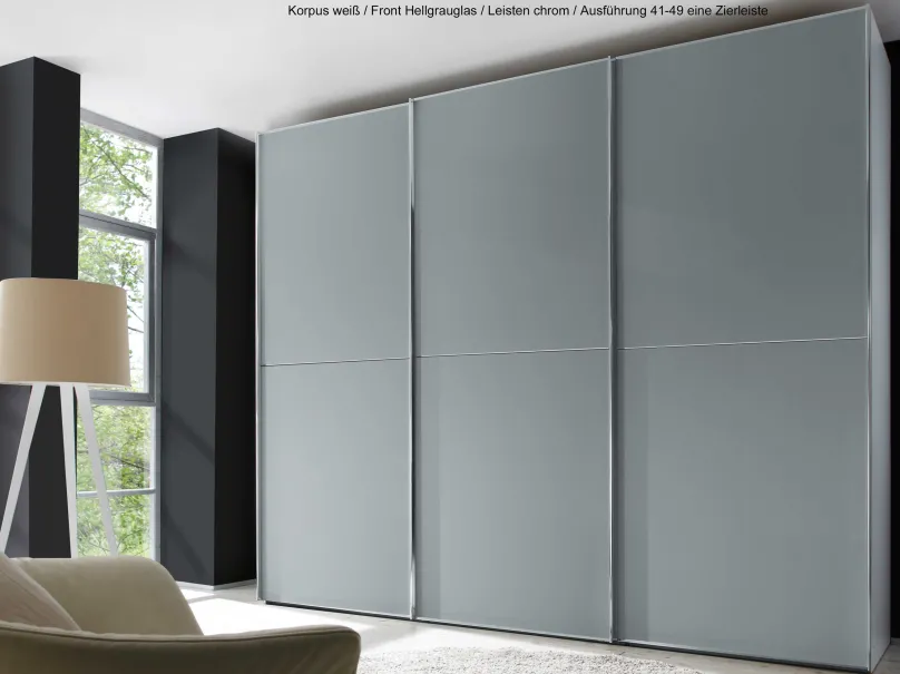 Staud Möbel GmbH & Co.KG Staud Sinfonie Schwebetürenschrank Glastüren New