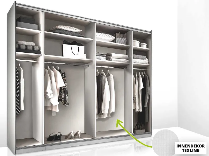 Staud Möbel GmbH & Co.KG Staud Sonett Kleiderschrank mit Spiegel