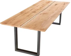 TPT Möbel TPT Holztisch mit Metallgestell New