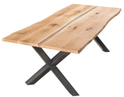 TPT Möbel TPT Holztisch mit Metallgestell New