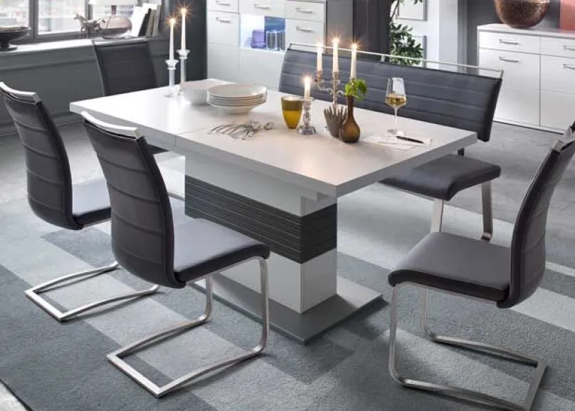 MCA Furniture Trento Esstisch weiß Hochglanz Hot