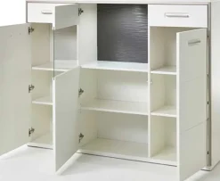 MCA Furniture Trento Highboard weiß Hochglanz Outlet