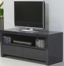Zijlstra B.V. TV Sideboard weiß Hochglanz mit 2 Schubladen Hot