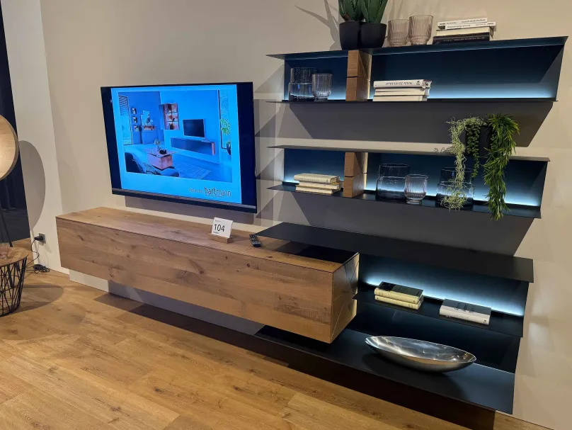 Hartmann Massivholzmöbel Vara Wohnwand eiche massiv modern Online