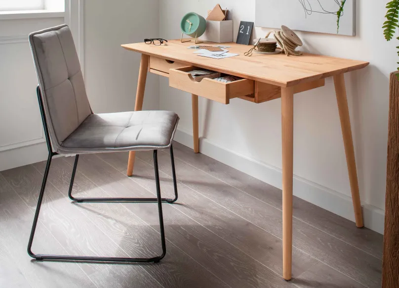 TPT Möbel Verona Schreibtisch Holz mit Schubladen Hot