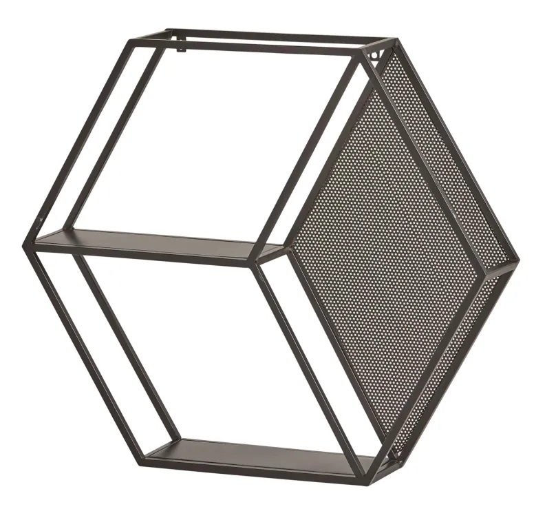 Nijwie Furniture Wandregal schwarz Metall Online