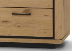 Larix Wohnwand eiche teilmassiv Outlet