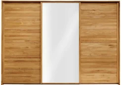 Forestales Woodside Kleiderschrank Massivholz Schwebetür Outlet